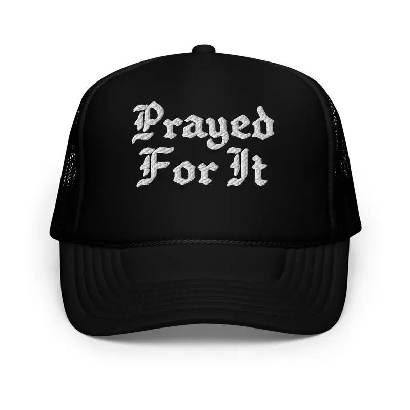 Prayed Foam Hat Black